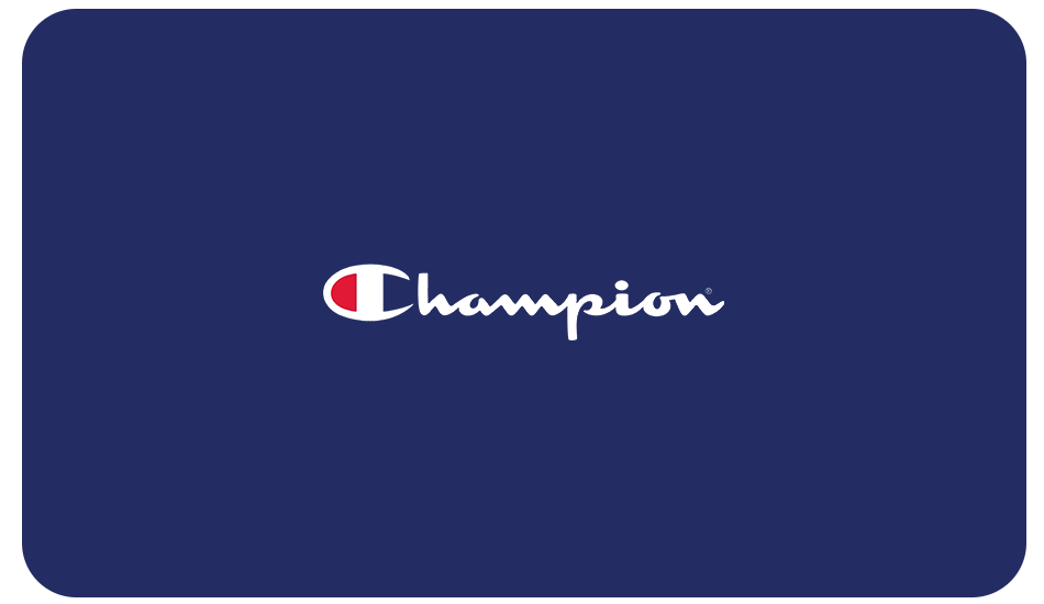 Champion E-Gift Card in Blue Logo