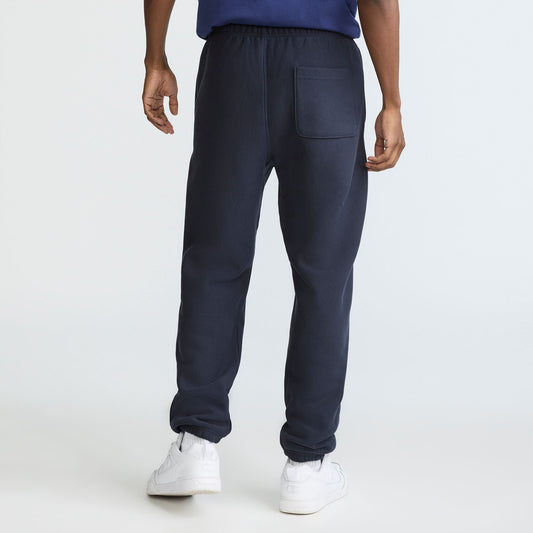 Champion Reverse Weave Sweatpants, C Logo in Deep Navy