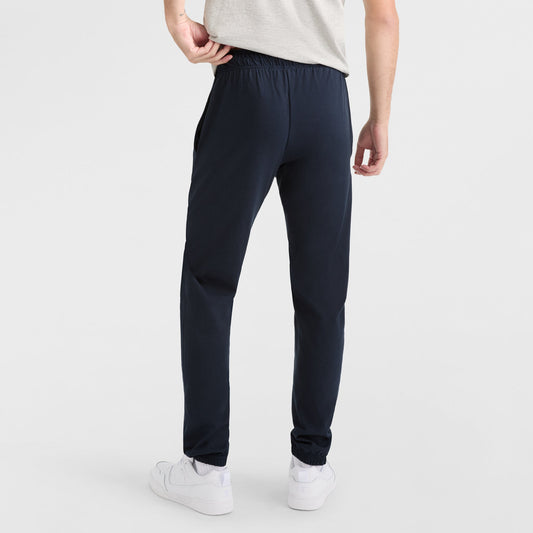 Champion Lightweight Lounge Pants, Cinched Hem, C Logo in Navy