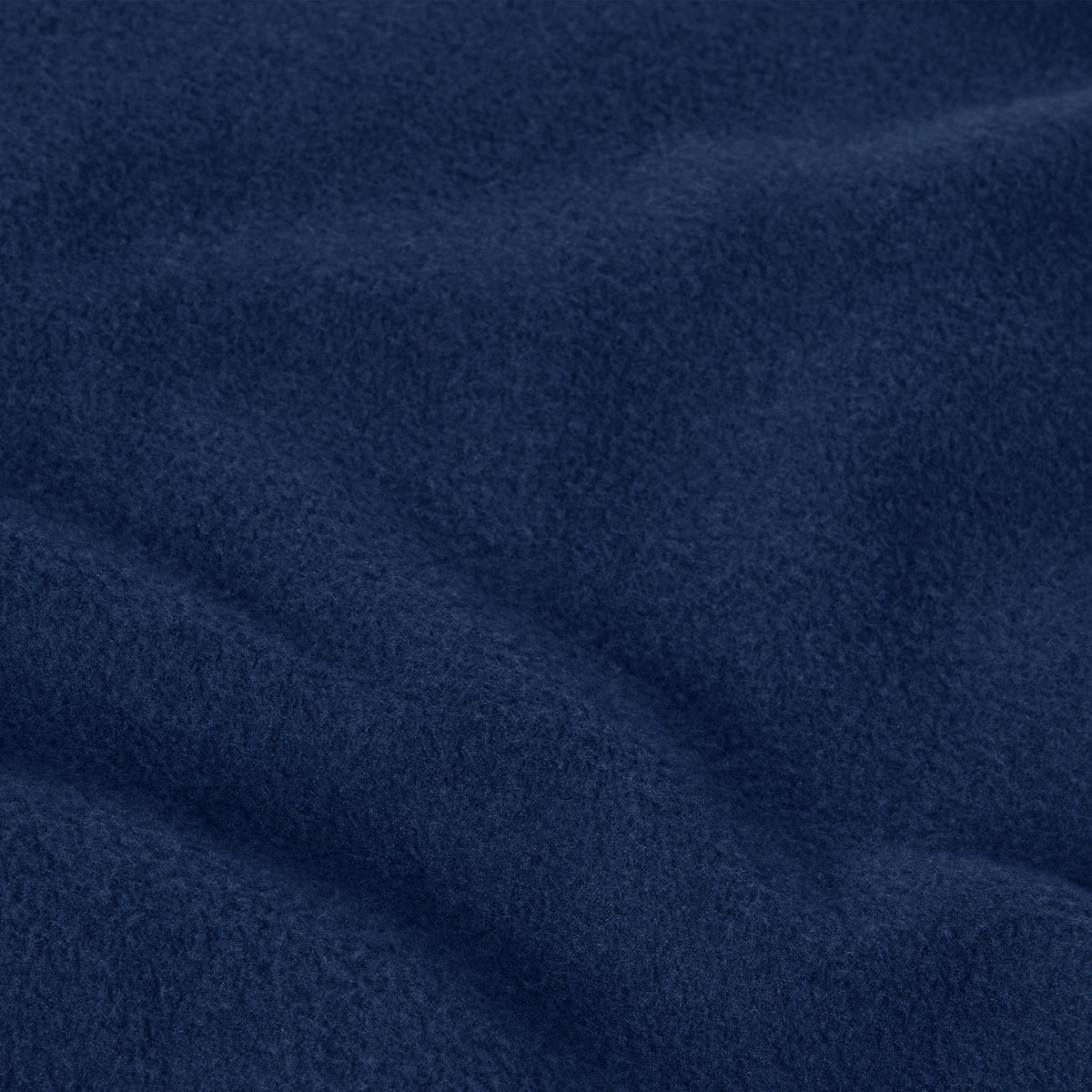 Close-up of a dark blue Men’s Knitted Crewneck Sweatshirt by Champion, featuring a soft, brushed texture.