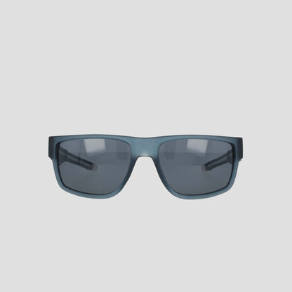 Champion Men's Polarized Retainer Rectangle sunglasses, featuring a rectangular black frame and dark tinted polarized lenses, are displayed facing forward against a plain white background to show both lenses and the high-performance retainer frame clearly.
