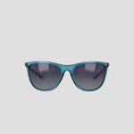 Champion Women's Polarized Retainer Rectangle sunglasses featuring a teal frame and dark polarized lenses, displayed facing forward against a plain white background.