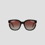 Women's Polarized Curvaceous Square sunglasses by Champion, featuring large, curvaceous square frames crafted from luxury acetate and fitted with high-quality polarized gradient brown-tinted lenses. The sunglasses are displayed against a plain light gray background.