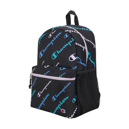 Champion Kids' Youthquake Backpack in Pink/Black