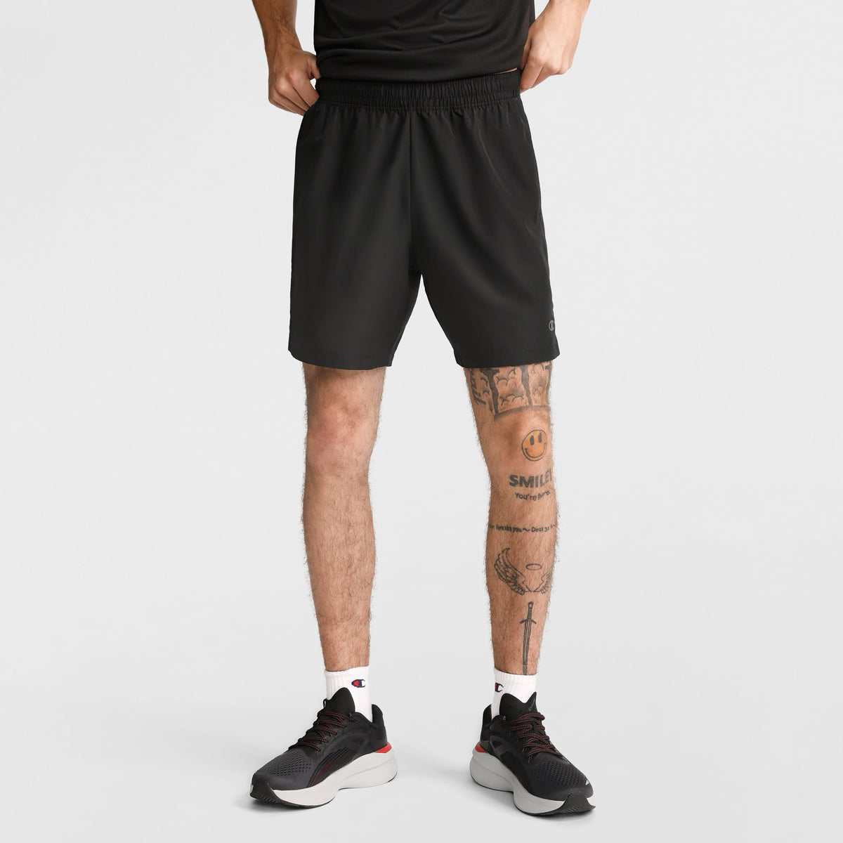 Champion 7" Woven Sports Shorts in Black