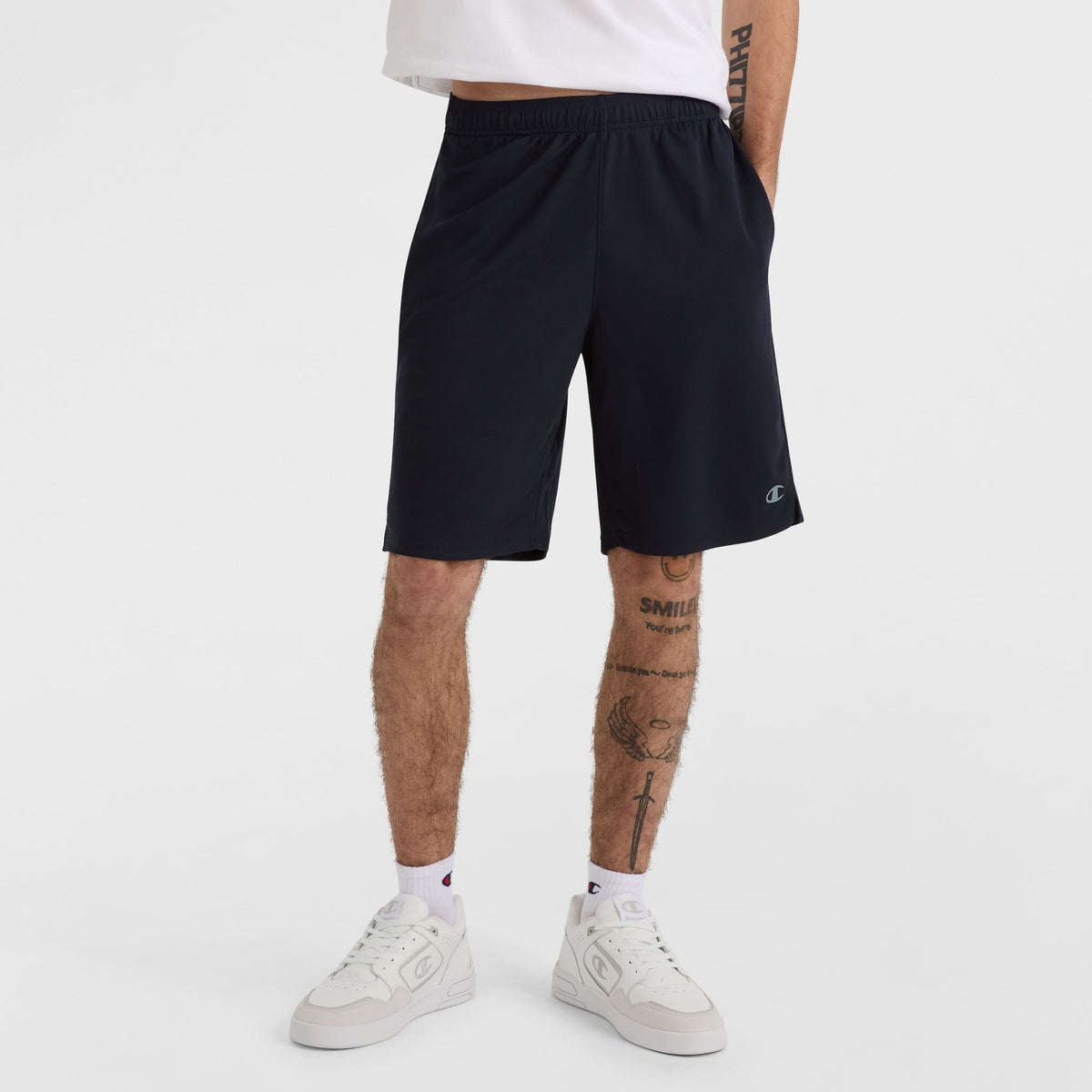 Champion 10" Moisture Wicking, Sport Shorts in Navy