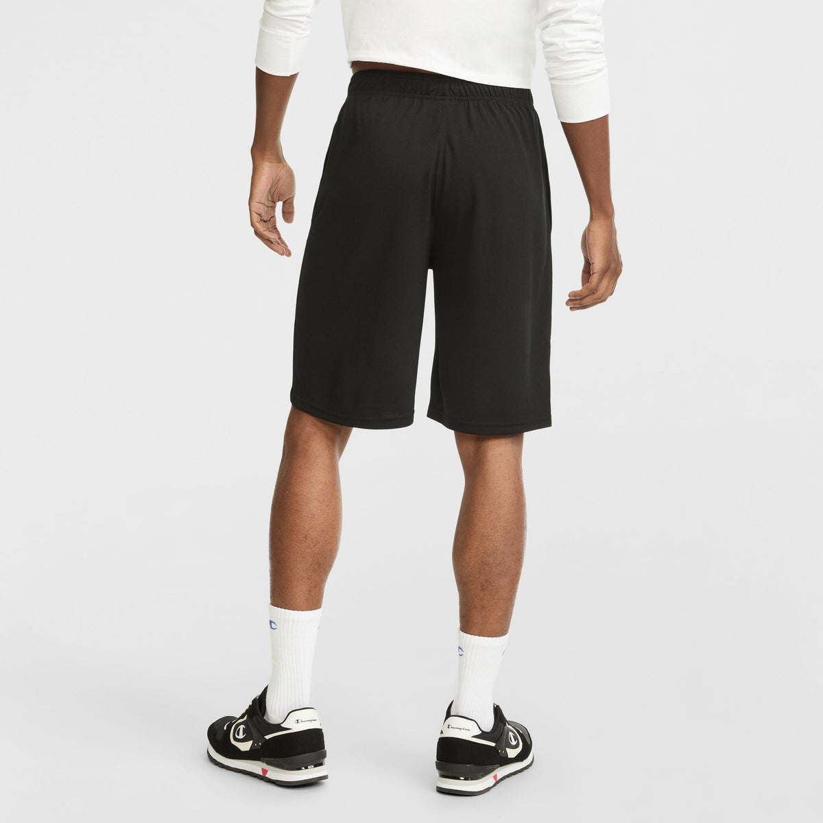 Champion 10" Moisture Wicking, Sport Shorts in Black