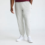 Champion Powerblend Joggers, C Logo - Big & Tall in Platinum Silver Heather