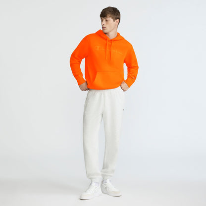 Champion Powerblend Joggers, C Logo in Platinum Silver Heather