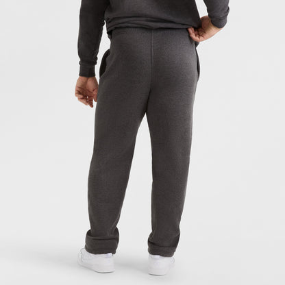 Champion Powerblend Sweatpants, Open Hem, C Logo - Big & Tall in Granite Heather