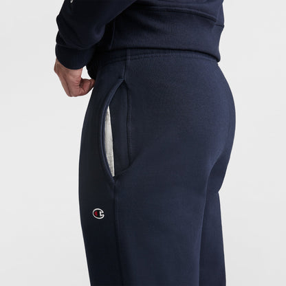 Champion Powerblend Sweatpants, Cinched Hem, C Logo - Big & Tall in Navy