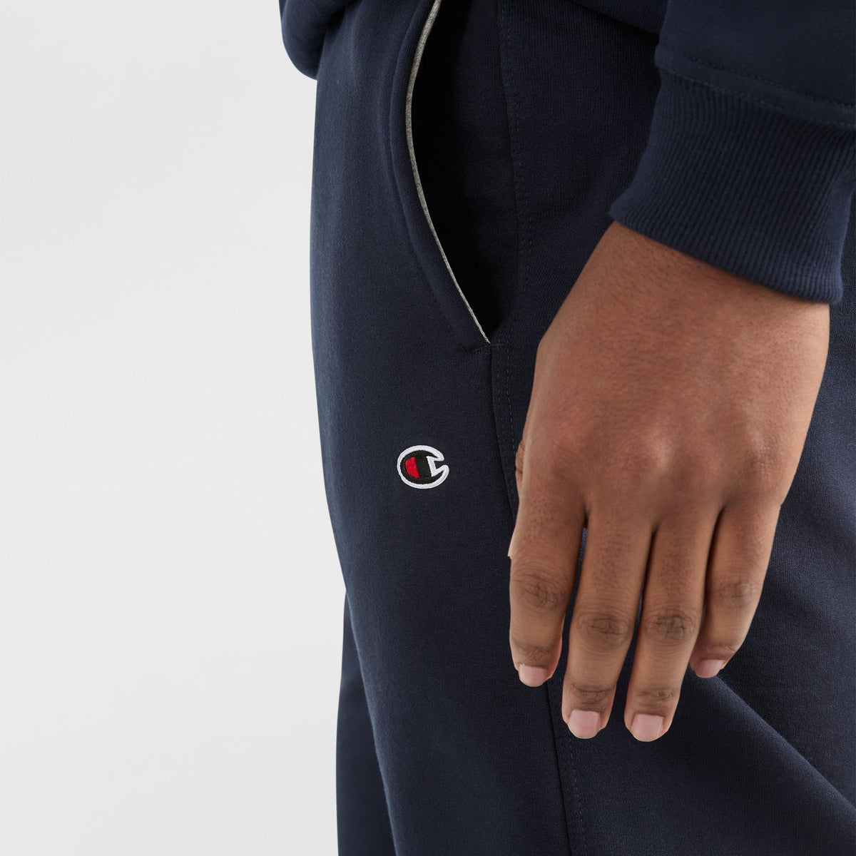 Champion Powerblend Joggers, C Logo - Big & Tall in Navy