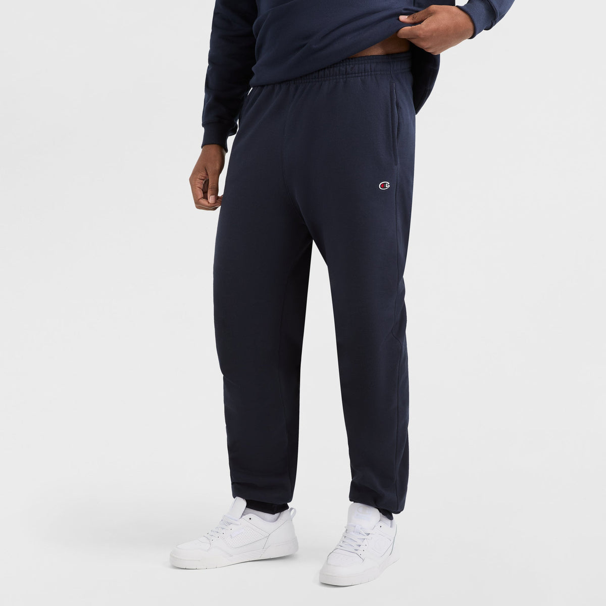 Champion Powerblend Joggers, C Logo - Big & Tall in Navy
