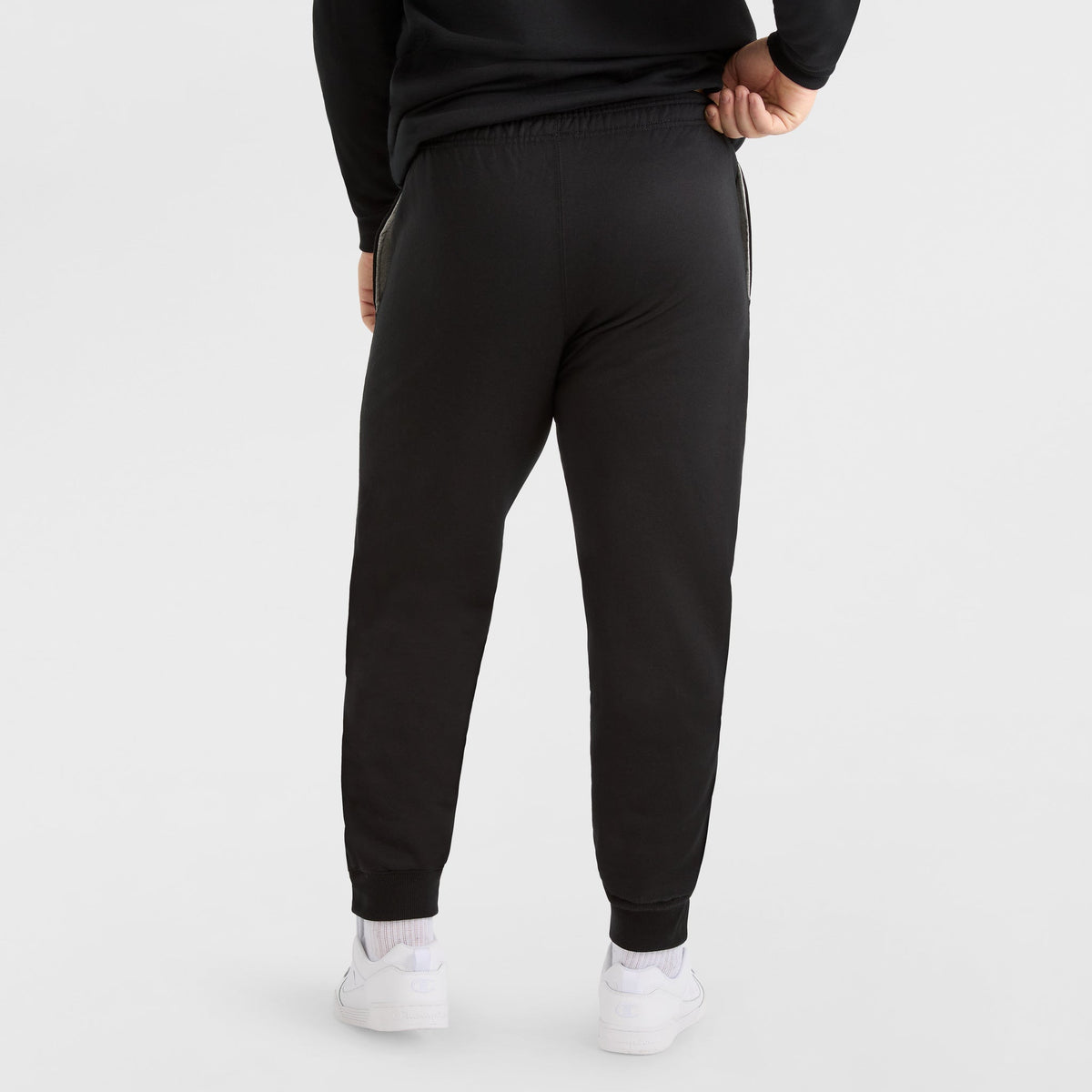 Champion Powerblend Joggers, C Logo - Big & Tall in Black