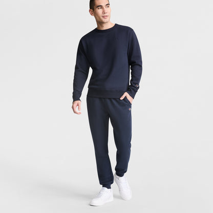 Champion Powerblend Joggers, C Logo in Navy