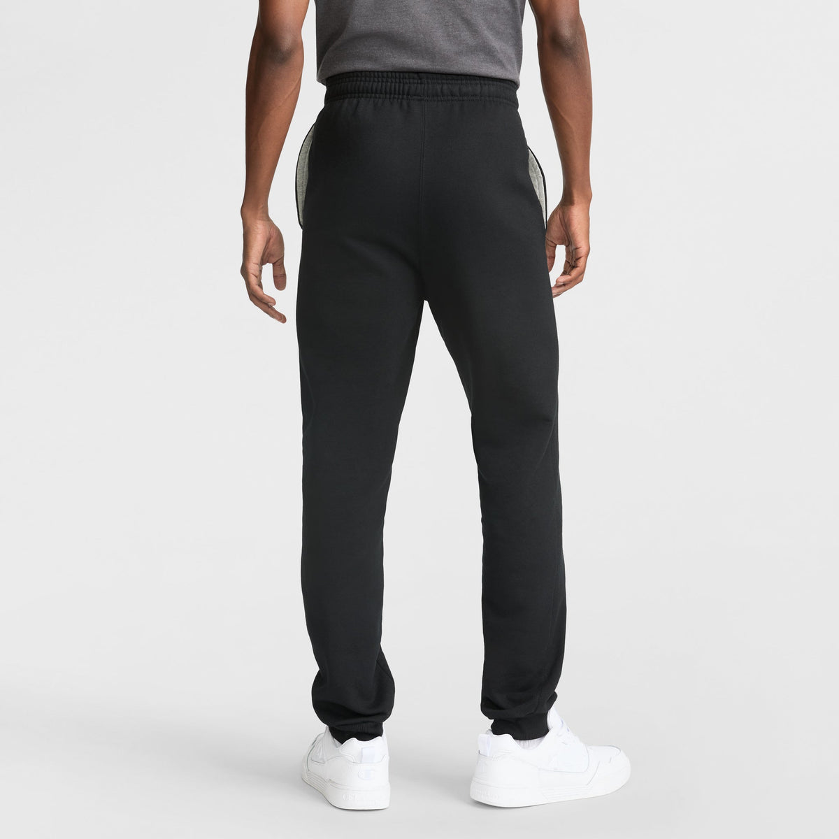 Champion Powerblend Joggers, C Logo in Black