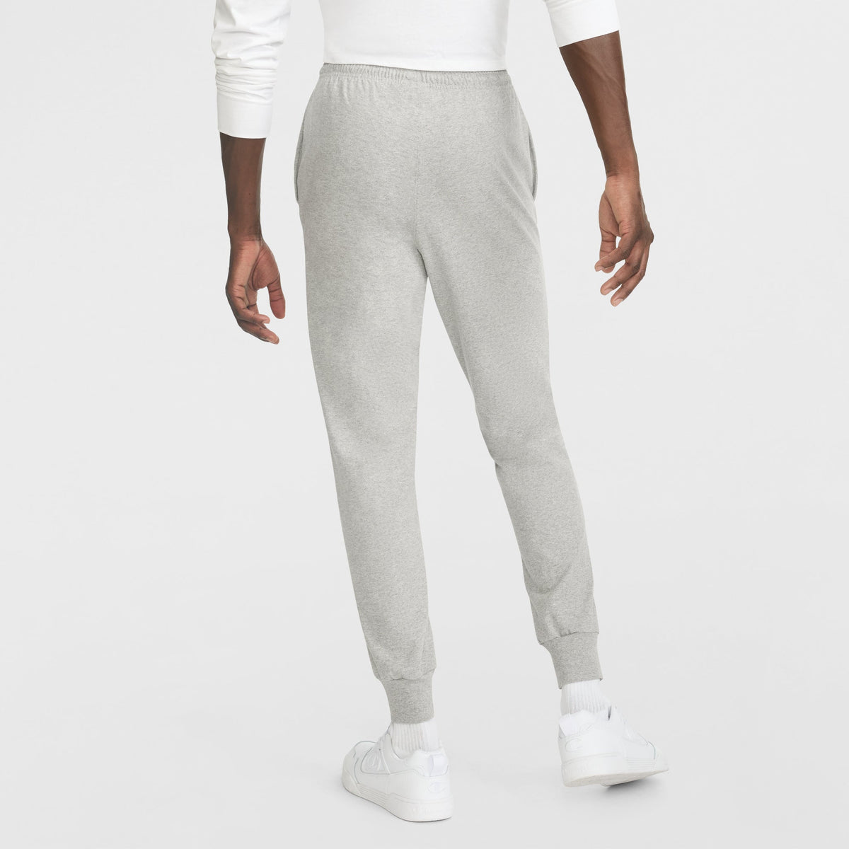 Champion Lightweight Lounge Joggers, C Logo in New Manhattan Mist Heather