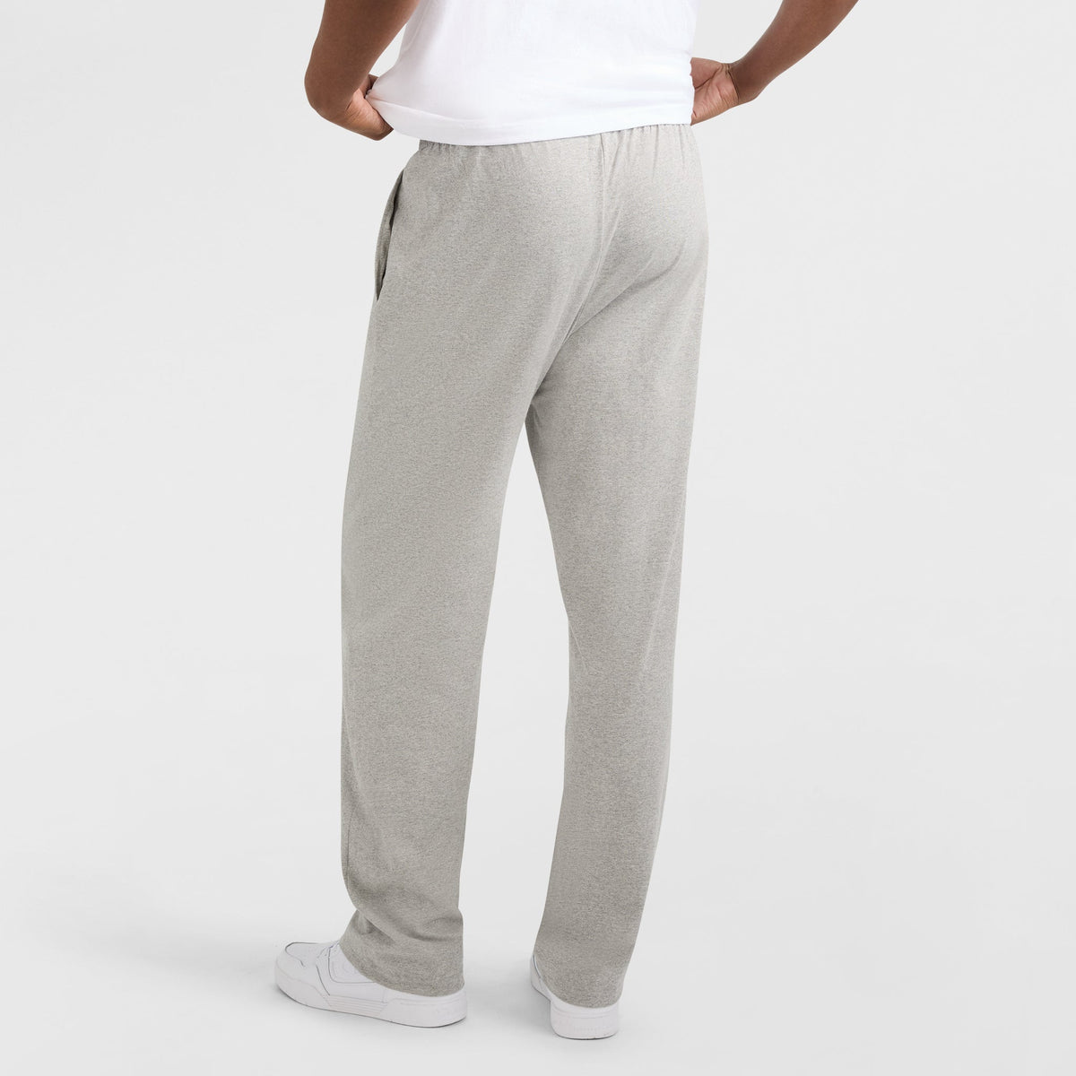 Champion Lightweight Lounge Pants, Open Hem, C Logo - Big & Tall in New Manhattan Mist Heather