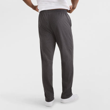 Champion Lightweight Lounge Pants, Open Hem, C Logo - Big & Tall in Granite Heather