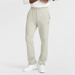 Champion Lightweight Lounge Pants, Open Hem, C Logo in New Manhattan Mist Heather