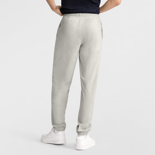 Champion Lightweight Lounge Pants, Cinched Hem, C Logo in New Manhattan Mist Heather