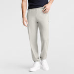 Champion Lightweight Lounge Pants, Cinched Hem, C Logo in New Manhattan Mist Heather