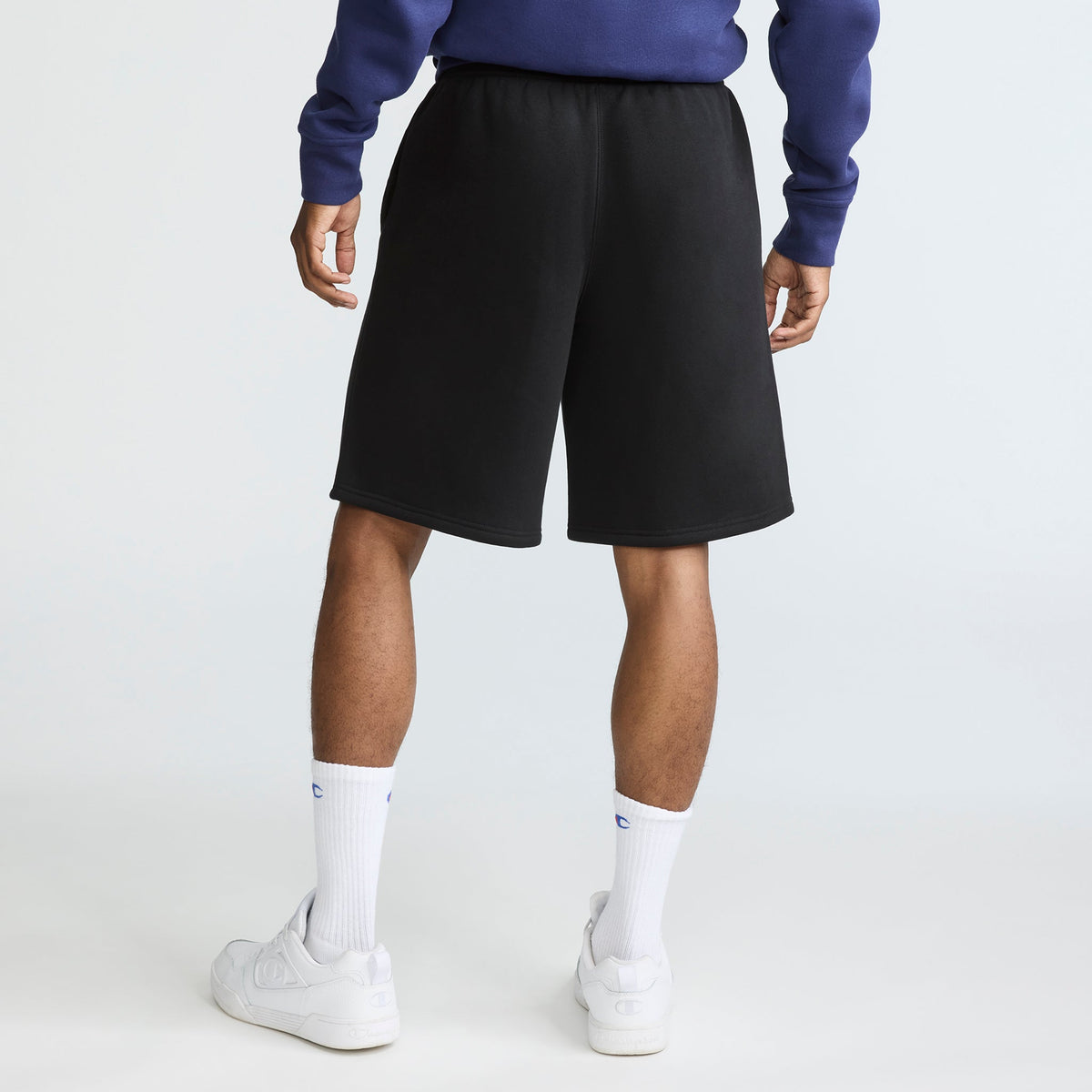 Champion 10" Powerblend Fleece Short in Black