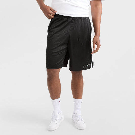 Champion 10" Lacrosse Mesh Shorts - Big & Tall in Black