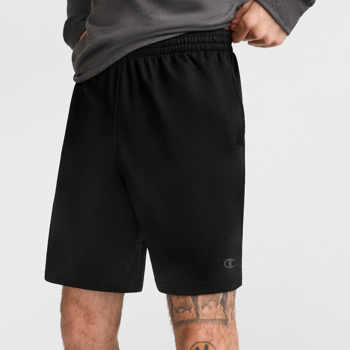 Champion 7" Moisture Wicking, Sport Shorts in Black