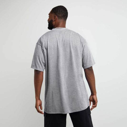 Champion Classic T-Shirt, C Logo - Big & Tall in New Manhattan Mist Heather
