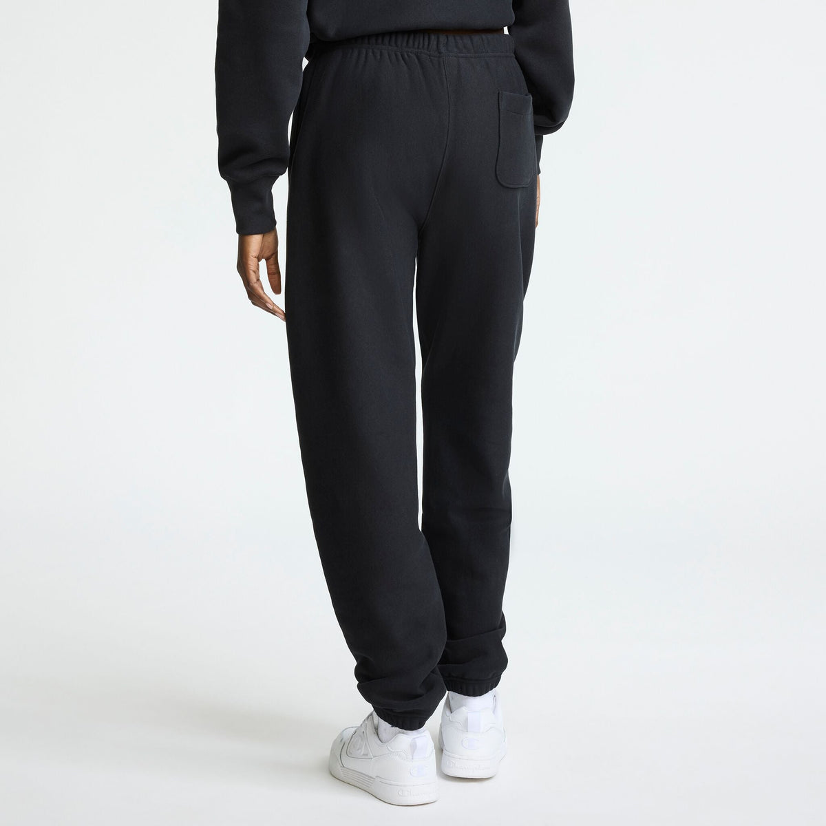 Champion Essentials Reverse Weave Cinched Bottom Sweatpants in Black