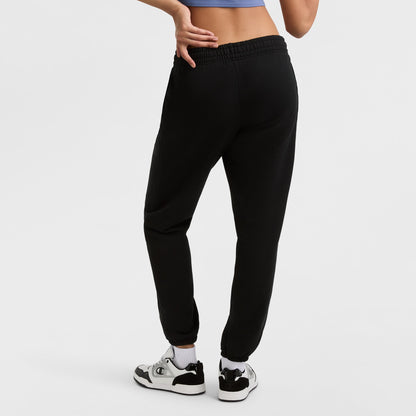 Champion Powerblend Oversized Sweatpants, C Logo in Black