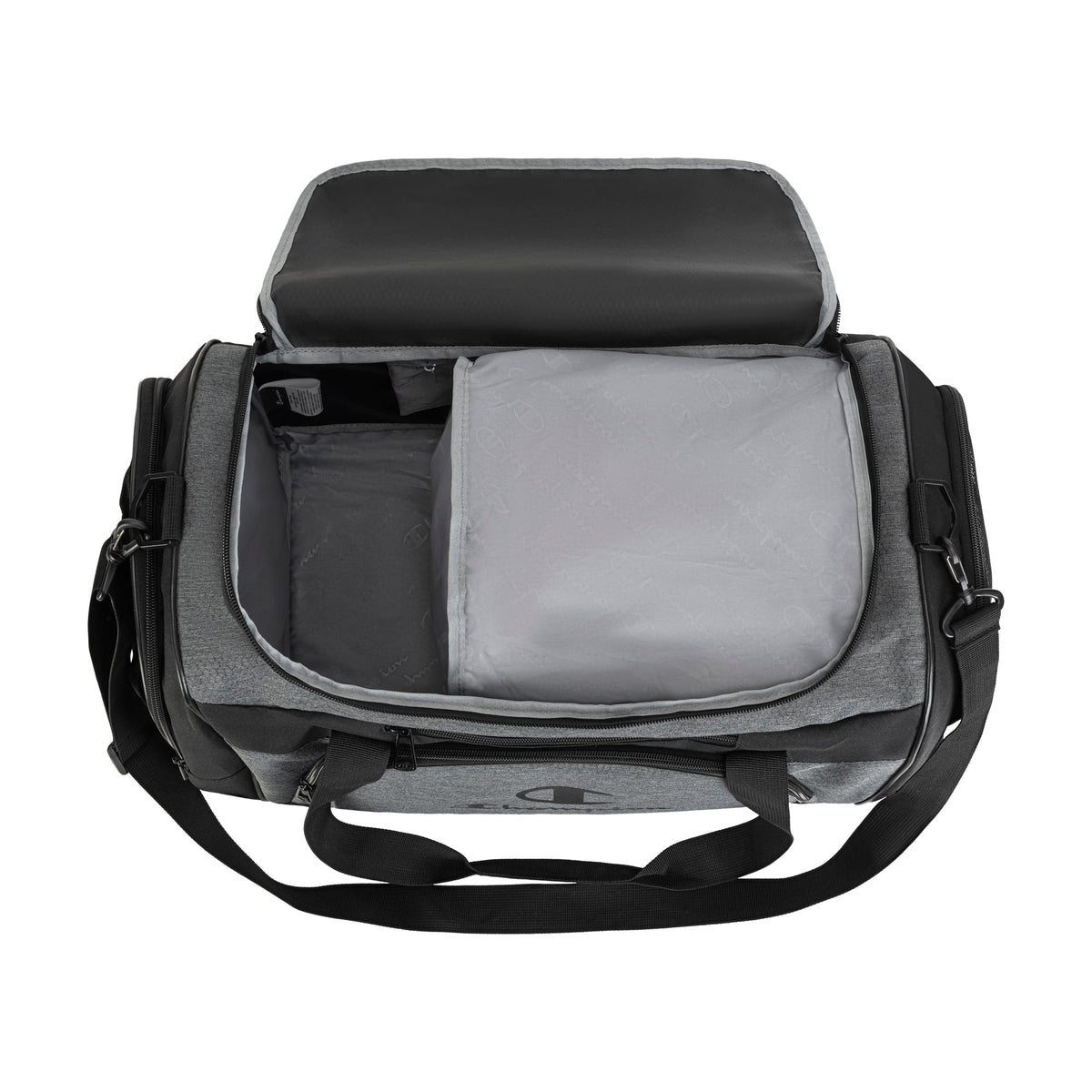 Champion Arena Duffel Bag in Grey/Black