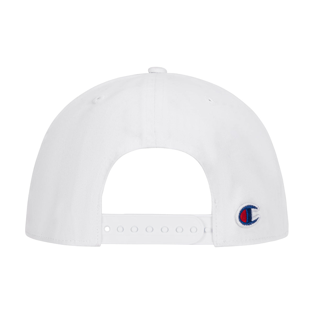 Champion Laurel Shield Flat Brim Adjustable Hat in White
