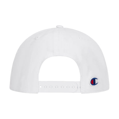 Champion Laurel Shield Flat Brim Adjustable Hat in White